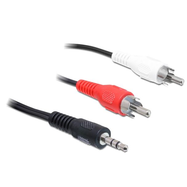 DeLOCK 84277 cavo audio 10 m 3.5mm 2 x RCA Nero