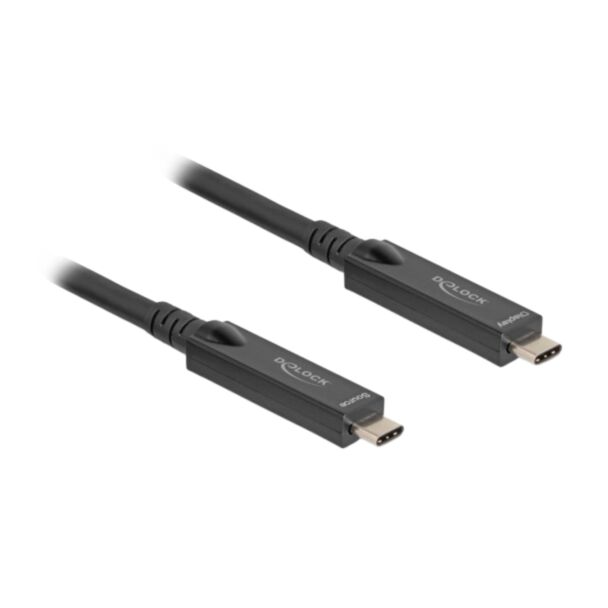 DeLOCK 84258 USB cable USB 3.2 Gen 2 (3.1 Gen 2) 15 m USB C Black