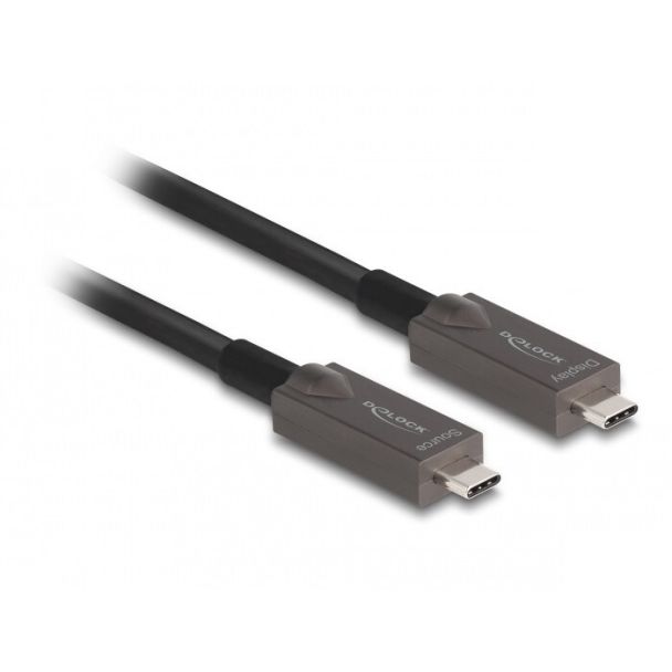 DeLOCK Active Optical USB-C Video + Data + PD Cable 3 m