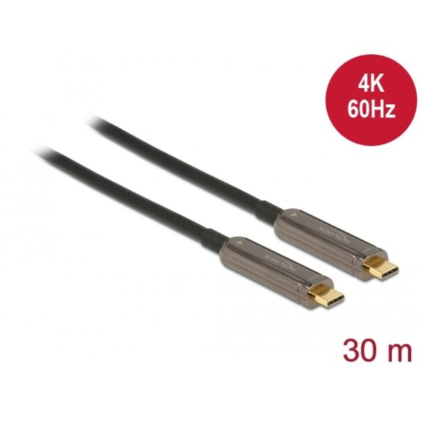 DeLOCK Active Optical USB-C Video Cable 4K 60 Hz 30 m