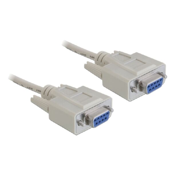 DeLOCK Serial Cable RS-232 D-Sub 9 female to female 1.8 m null modem
