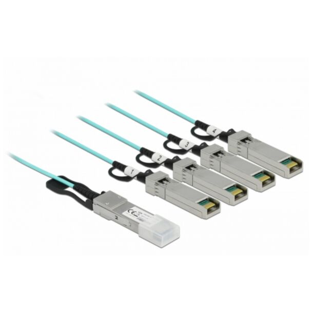 DeLOCK Active Optical Cable QSFP+ to 4 x SFP+ 3 m