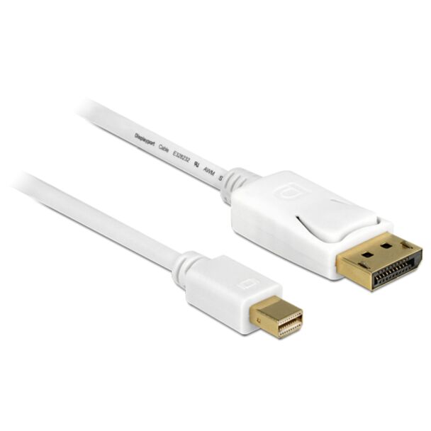 DeLOCK Mini Displayport/Displayport, 0.5 m White