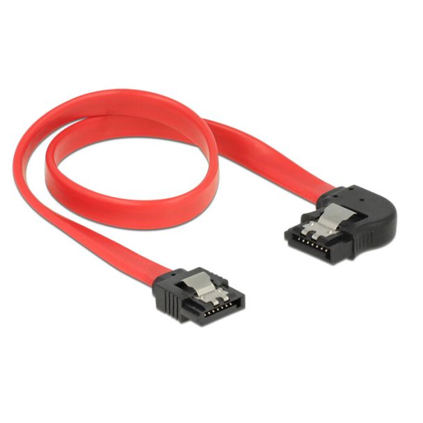 DeLOCK 83963 cavo SATA 0,3 m SATA 7-pin Nero, Rosso