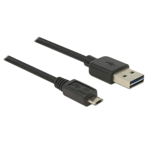 DeLOCK 83851 cavo USB USB 2.0 3 m USB A Micro-USB B Nero