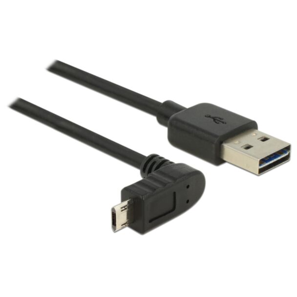 DeLOCK 83848 cavo USB USB 2.0 1 m USB A Micro-USB B Nero
