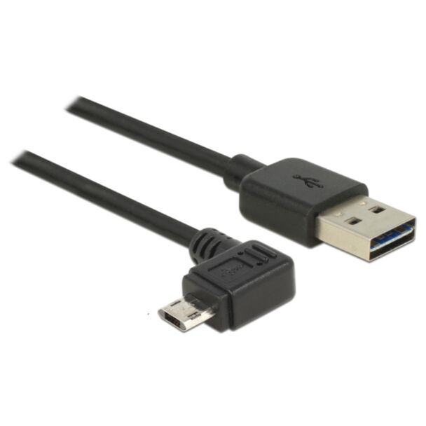 DeLOCK 83846 cavo USB USB 2.0 1 m USB A Micro-USB B Nero
