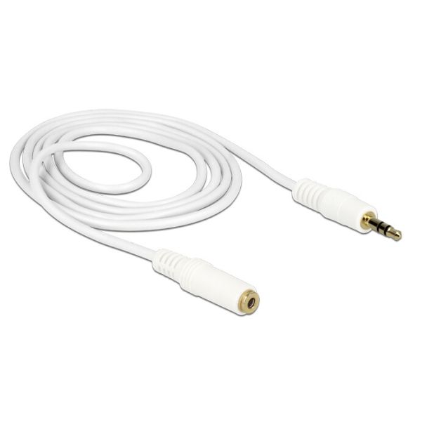 DeLOCK 83765 cavo audio 1 m 3.5mm Bianco