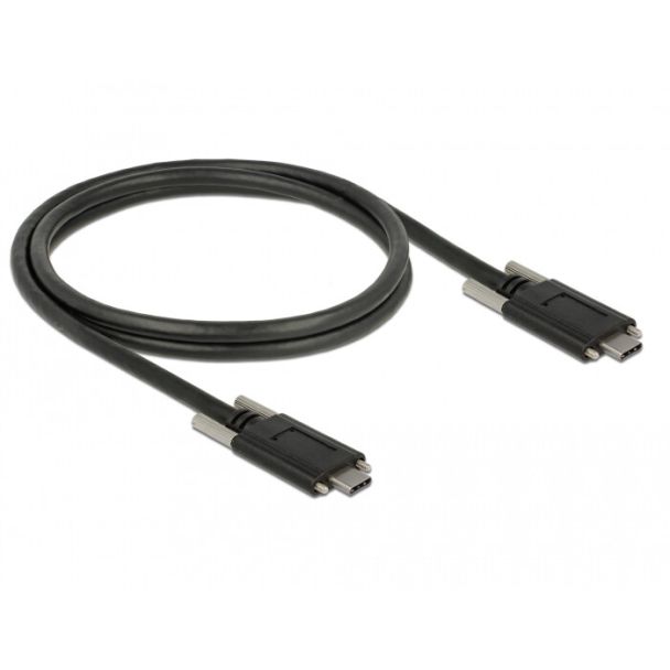 DeLOCK 83720 USB cable USB 3.2 Gen 2 (3.1 Gen 2) 1 m USB C Black