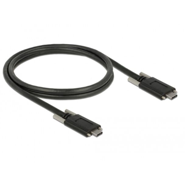 DeLOCK 83720 cavo USB USB 3.2 Gen 2 (3.1 Gen 2) 1 m USB C Nero