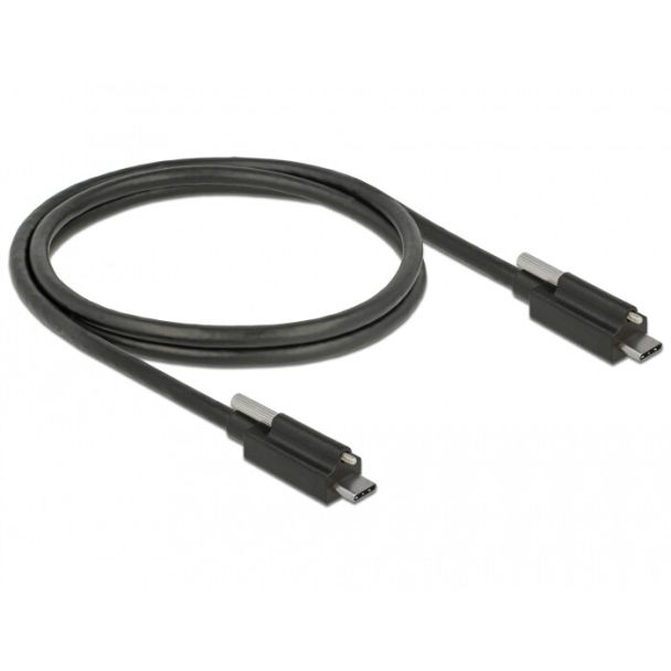 DeLOCK 83719 USB cable USB 3.2 Gen 2 (3.1 Gen 2) 1 m USB C Black