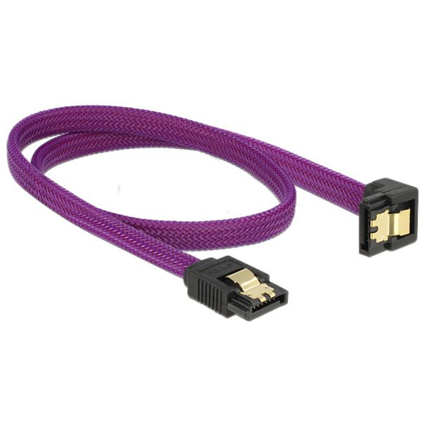 DeLOCK 83696 cavo SATA 0,5 m Viola