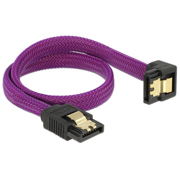 DeLOCK 83695 cavo SATA 0,3 m Viola