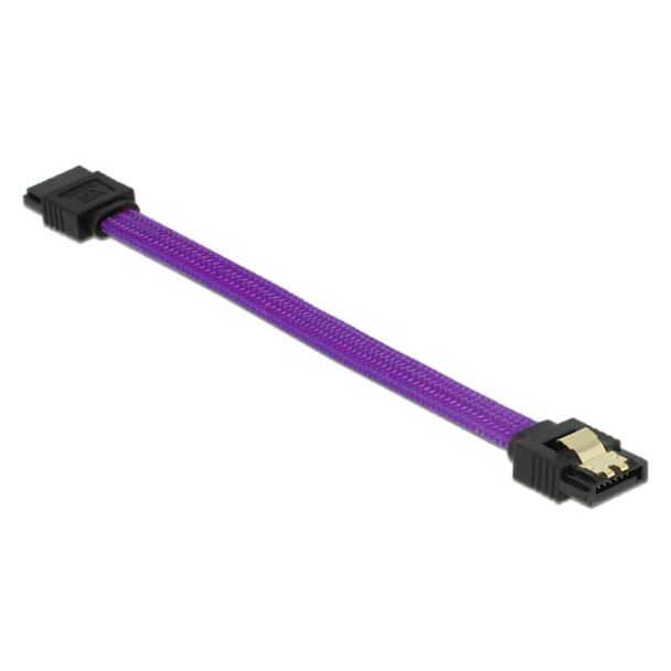 DeLOCK 83688 cavo SATA 0,1 m SATA 7-pin Viola
