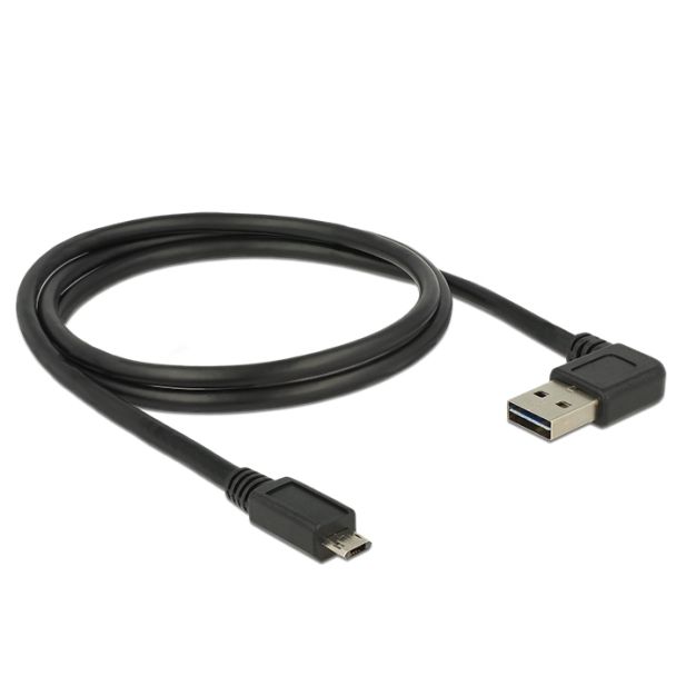 DeLOCK 85165 cavo USB USB 2.0 1 m USB A Micro-USB B Nero