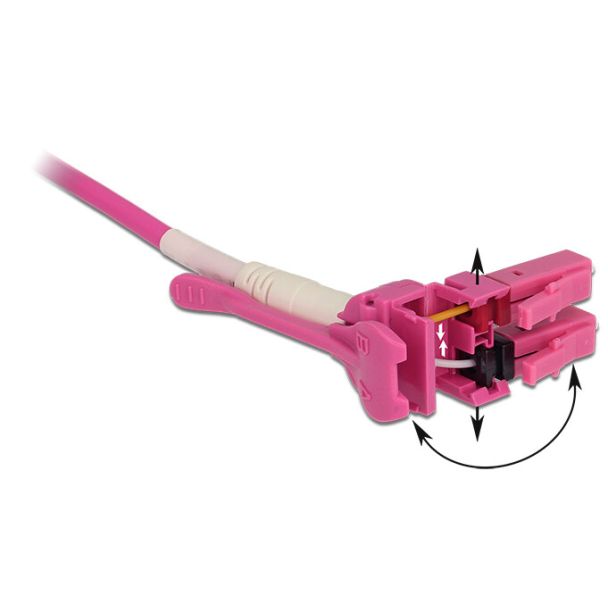 DeLOCK 85135 cavo InfiniBand e in fibra ottica 5 m LC Rosa