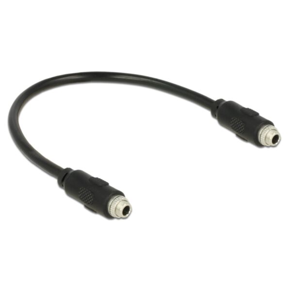 DeLOCK 0.25m, 2x3.5mm cavo audio 0,25 m 3.5mm Nero