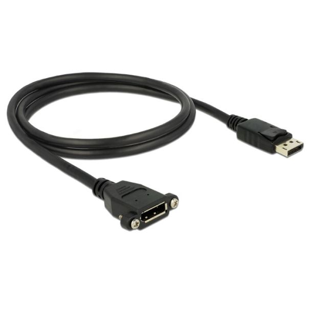 DeLOCK 1m M-F DisplayPort Nero