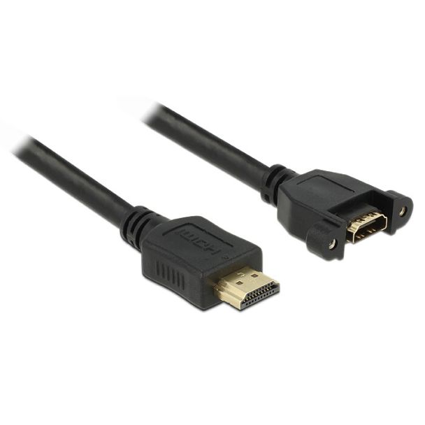DeLOCK 1m 2xHDMI HDMI cable HDMI Type A (Standard) Black