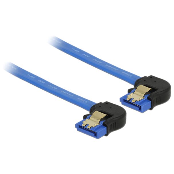 DeLOCK 85094 cavo SATA 0,1 m SATA 7-pin Nero, Blu