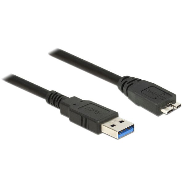 DeLOCK 85073 USB cable USB 3.2 Gen 1 (3.1 Gen 1) 1.5 m USB A Micro-USB B Black