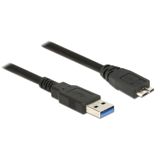 DeLOCK 85072 cavo USB USB 3.2 Gen 1 (3.1 Gen 1) 1 m USB A Micro-USB B Nero