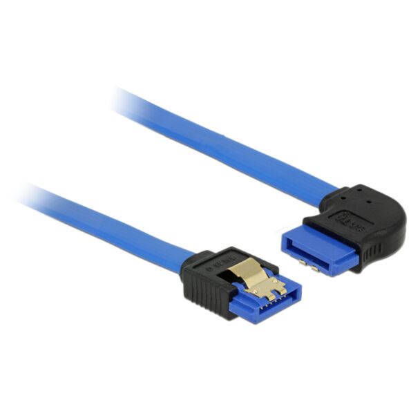 DeLOCK 84990 cavo SATA 0,3 m SATA 7-pin Nero, Blu