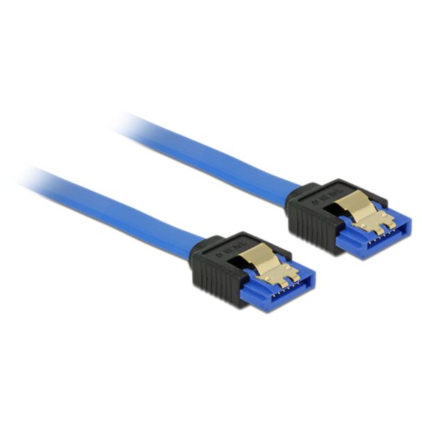 DeLOCK 84976 cavo SATA 0,1 m SATA 7-pin Nero, Blu