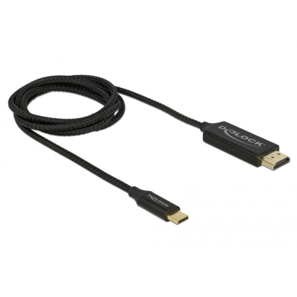 DeLOCK 84904 cavo e adattatore video 1 m USB tipo-C HDMI Nero