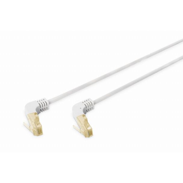 Digitus CAT 6A S/FTP patch cord, 90° angled plug