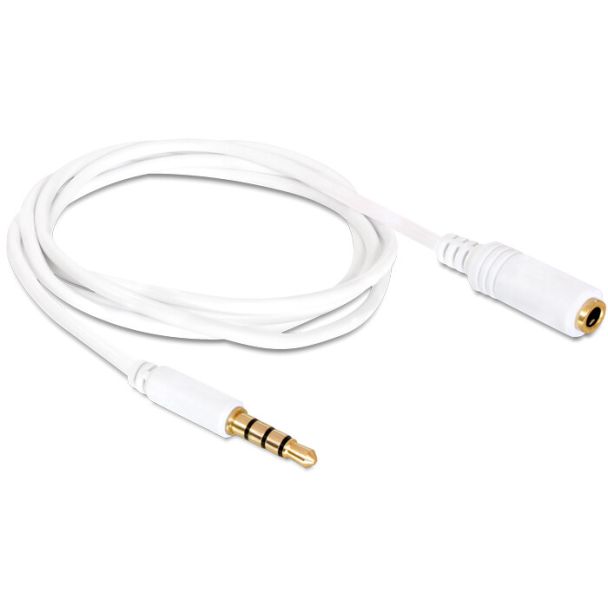 DeLOCK 84717 cavo audio 0,5 m 3.5mm Bianco