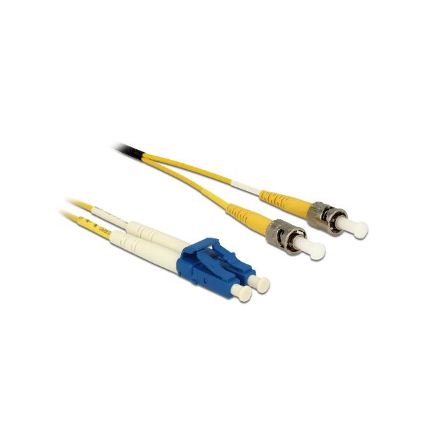 DeLOCK 84696 InfiniBand/fibre optic cable 10 m 2x LC 2x ST Yellow