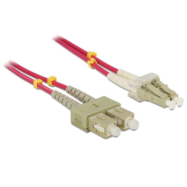 DeLOCK LC - SC, 1m InfiniBand/fibre optic cable Violet