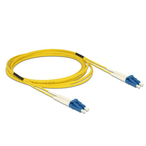DeLOCK 3m LC-LC cavo InfiniBand e in fibra ottica Giallo