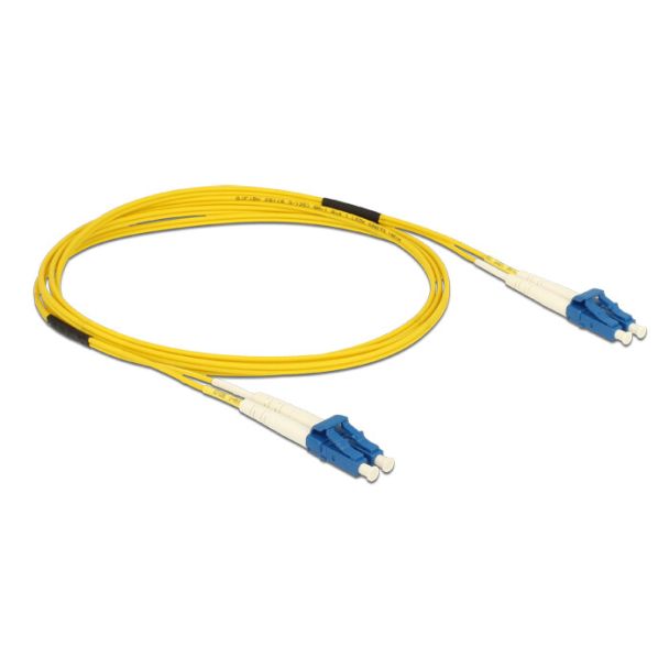 DeLOCK 2m LC-LC cavo InfiniBand e in fibra ottica Giallo