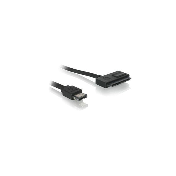 DeLOCK Cable Power Over eSATA > SATA 22pin SATA cable 0.5 m eSATAp Black