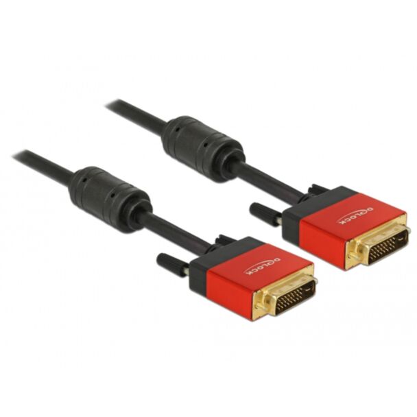 DeLOCK 85676 DVI cable 5 m Black, Red
