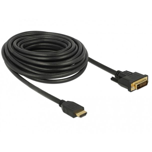 DeLOCK 85657 cavo e adattatore video 10 m HDMI tipo A (Standard) DVI Nero