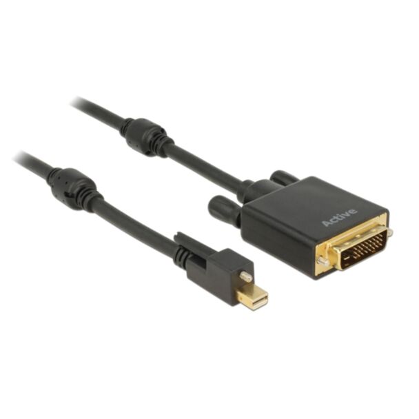 DeLOCK 85637 video cable adapter 5 m Mini DisplayPort DVI Black