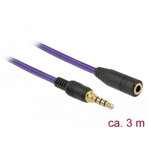 DeLOCK 85625 audio cable 3 m 3.5mm Purple