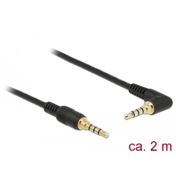 DeLOCK 85613 audio cable 2 m 3.5mm Black
