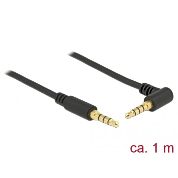 DeLOCK 85610 cavo audio 1 m 3.5mm Nero