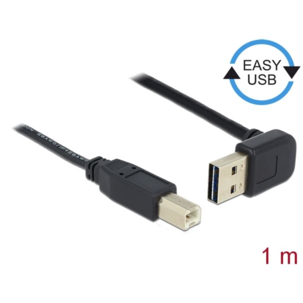 DeLOCK 85558 cavo USB USB 2.0 1 m USB A USB B Nero