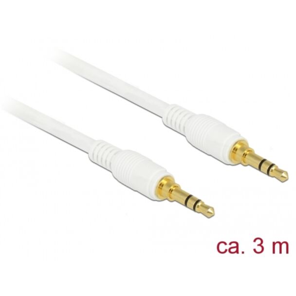 DeLOCK 85552 cavo audio 3 m 3.5mm Bianco