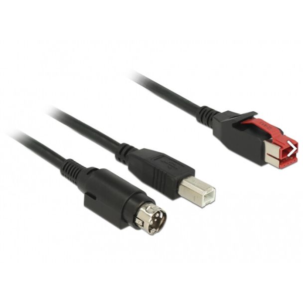 DeLOCK 85487 cavo USB USB 2.0 1 m USB B Nero