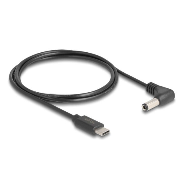 DeLOCK Cavo di alimentazione USB Type-C per DC 5,5 x 2,5 mm maschio angolato 1,5 m