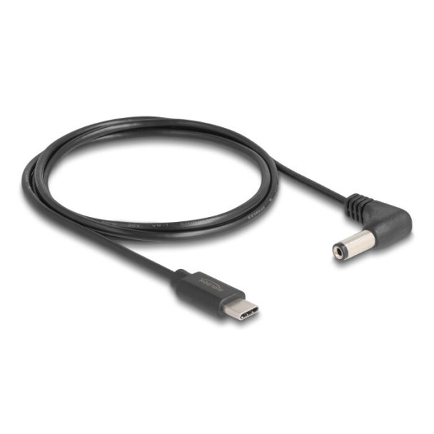 DeLOCK Cavo di alimentazione USB Type-C per DC 5,5 x 2,1 mm maschio angolato 1,5 m