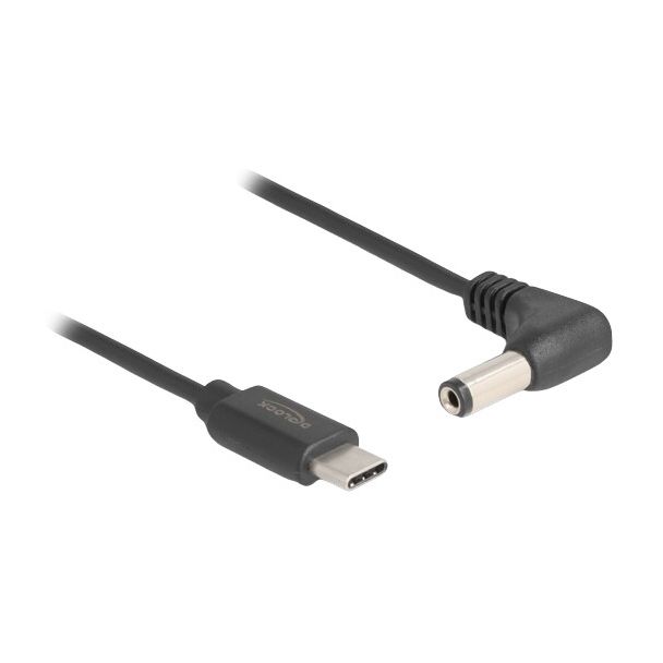 DeLOCK USB Type-C Power Cable to DC 5.5 x 2.1 mm male angled 1.5 m