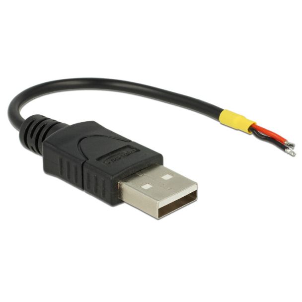 DeLOCK 85250 USB cable USB 2.0 0.1 m USB A Black