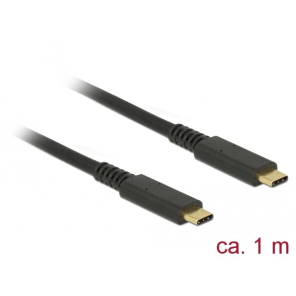 DeLOCK 85207 cavo USB USB 3.2 Gen 2 (3.1 Gen 2) 1 m USB C Nero